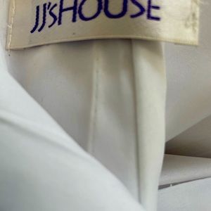 JJhouse white beaded elegant formal dress.